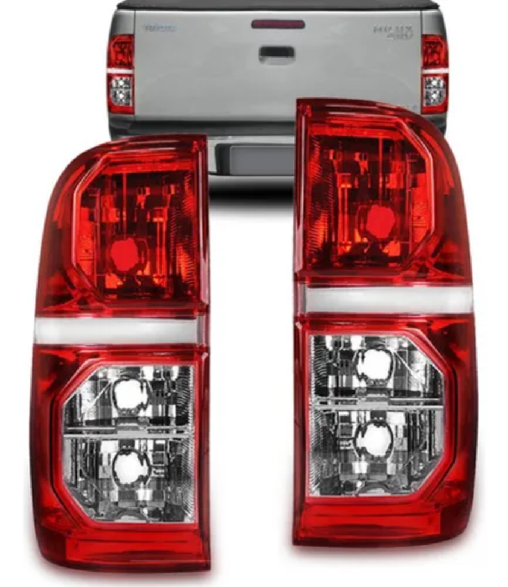 PAR LANTERNA TRASEIRA BICOLOR HILUX 2011/2015 - COFRAN