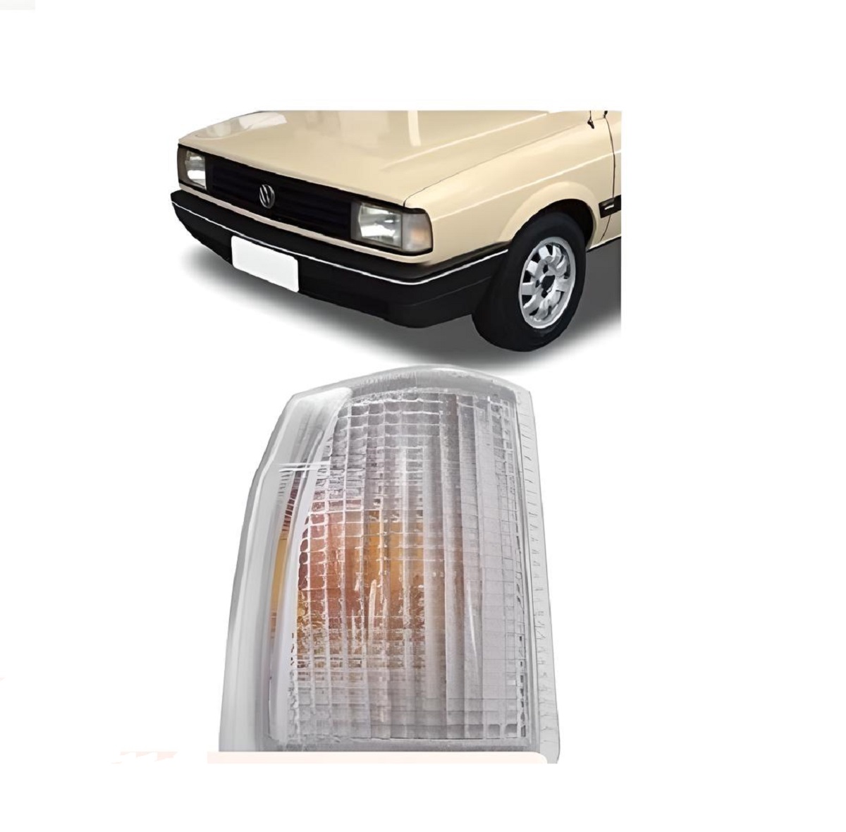 LANTERNA PISCA DIANTEIRA GOL/VOY/PAR/SAV 87/90 CRISTAL LE
