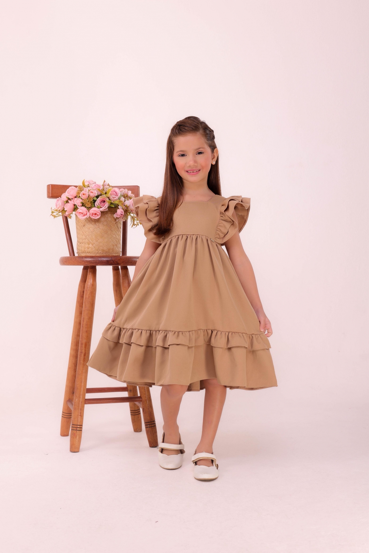 Vestido Luxo Nude Médio (Premium)