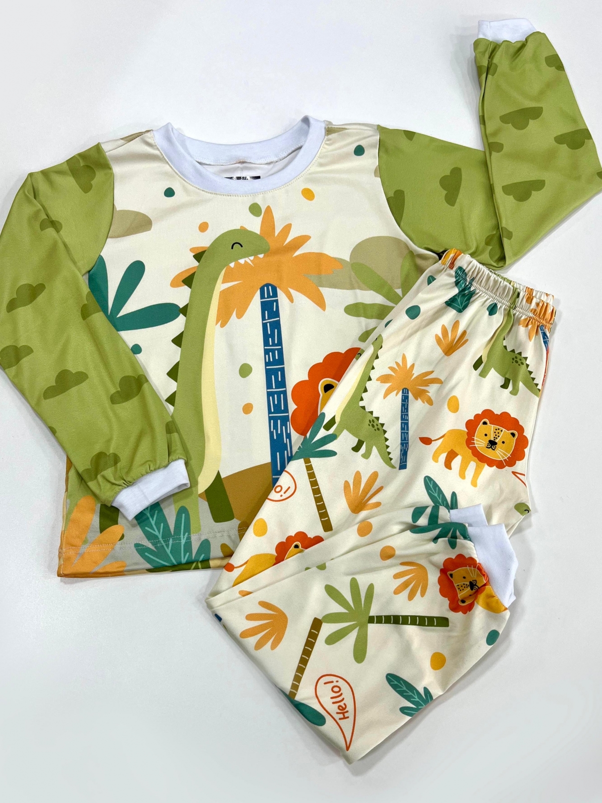 Pijama Manga Longa Dino