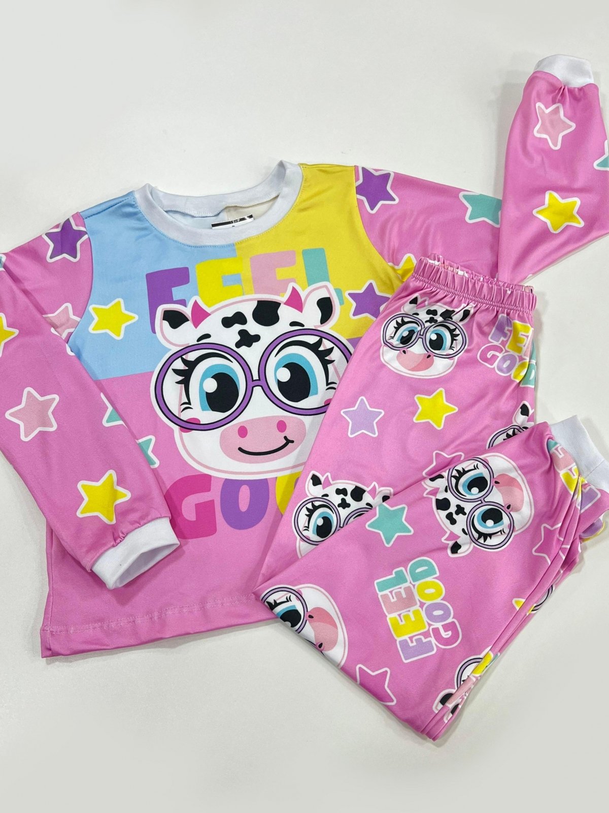 Pijama Manga Longa Vaquinha