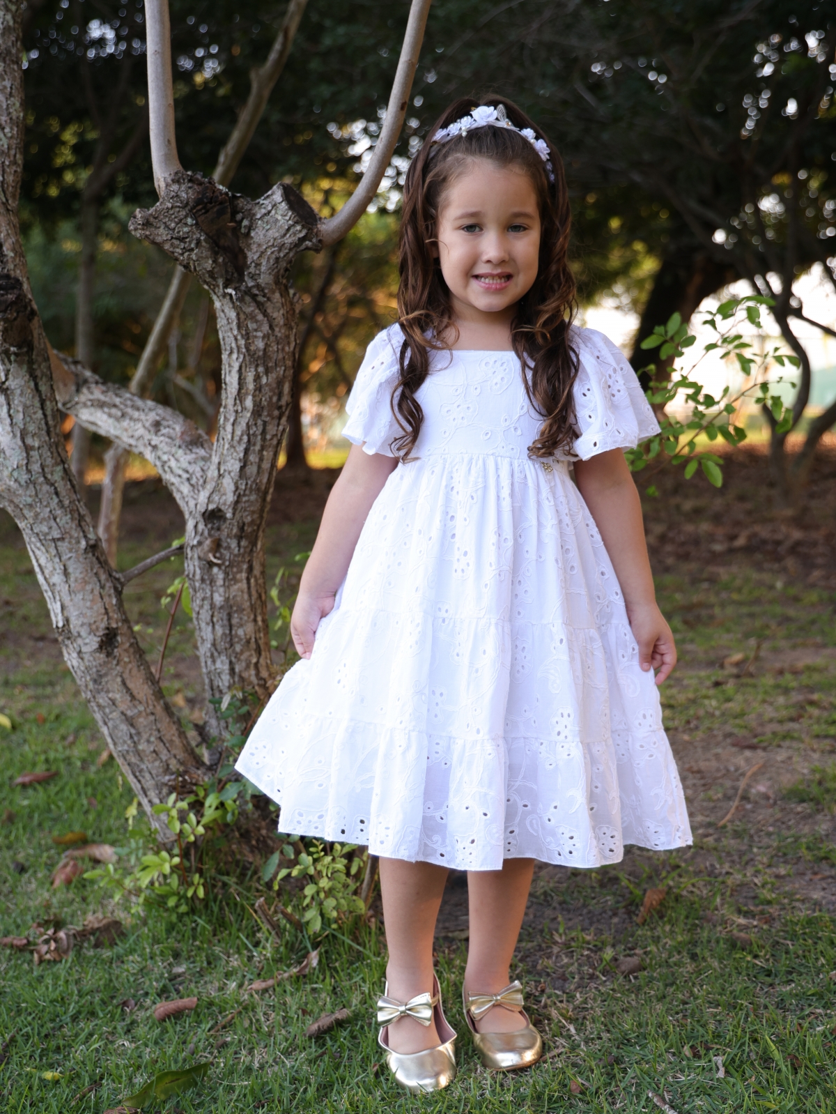 Vestido Branco Tecido Laise (Premium)