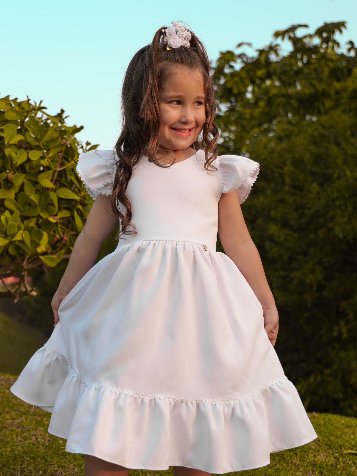 Vestido Luxo Sianinha Branco (Premium)