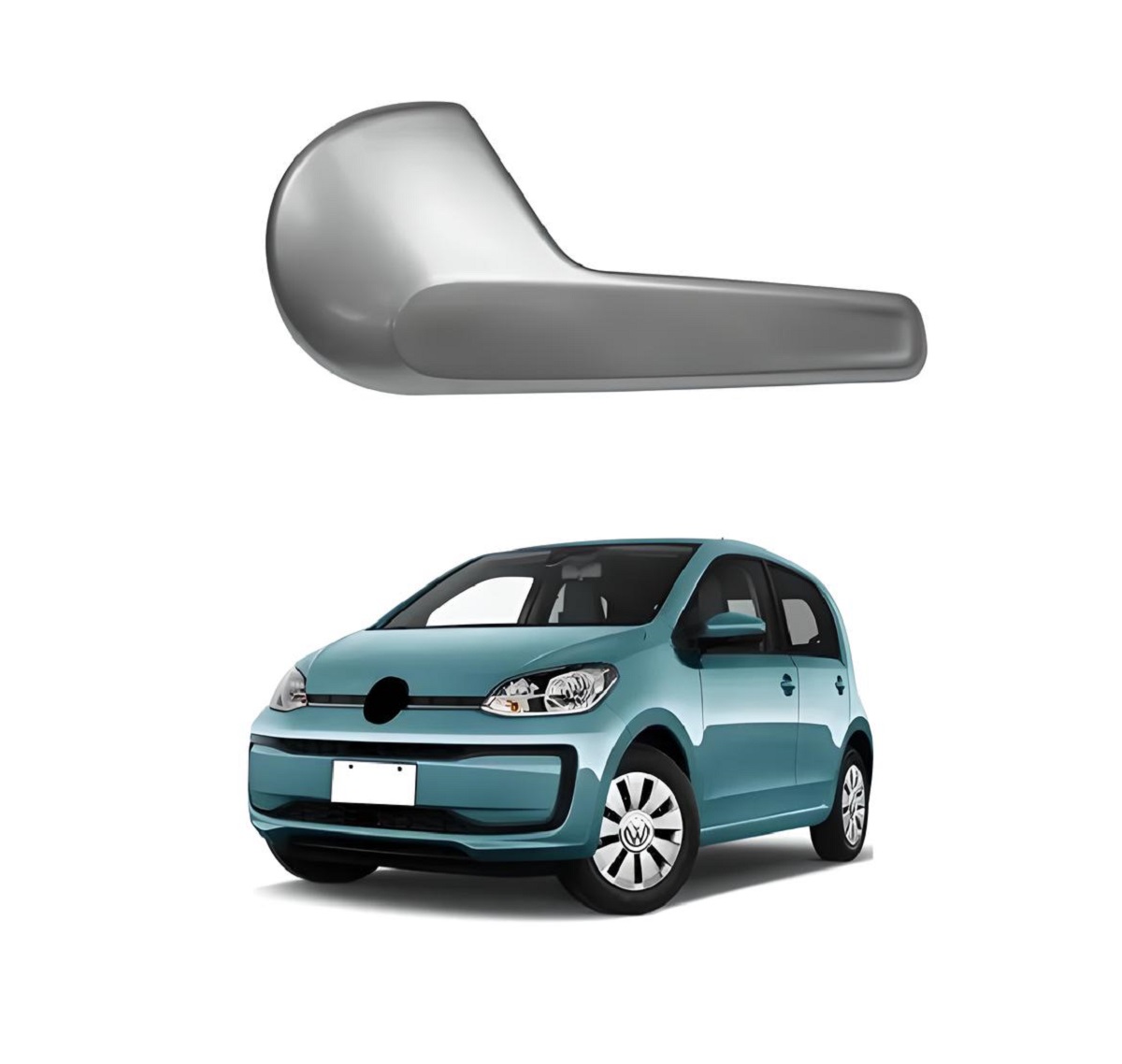 MACANETA INTERNA PORTA VW UP 2014/ DIANT/TRAS CINZA LE