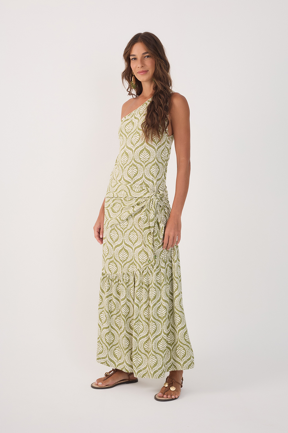 VESTIDO CROPPED CREPE ESTAMPA JARDIM