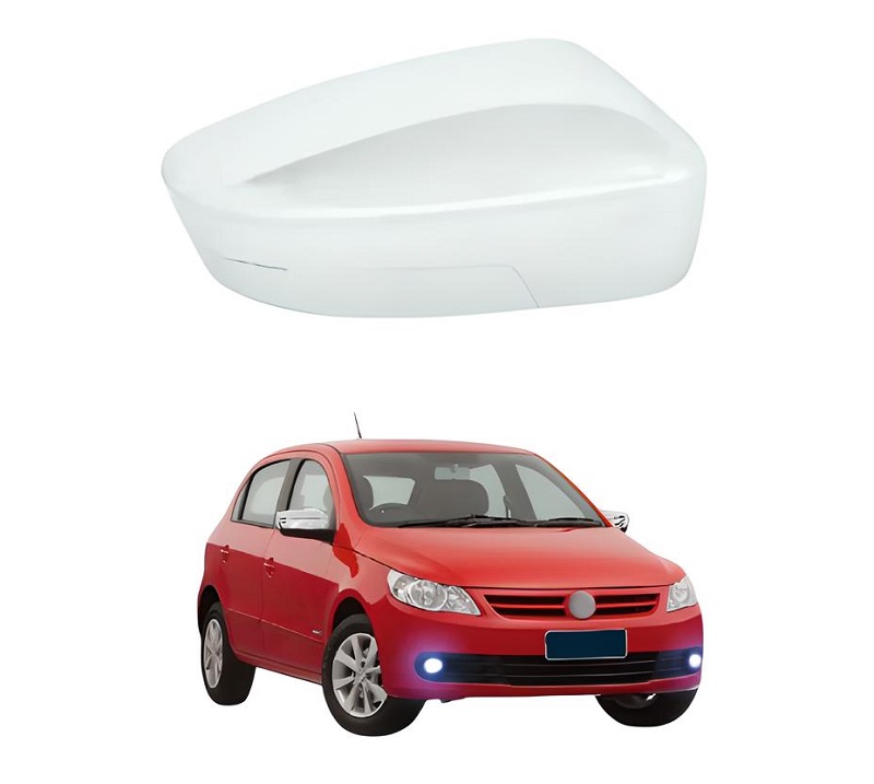 CAPA RETROVISOR GOL G5 LADO DIREITO CROMADO 2008 A 2012