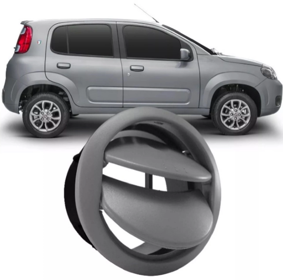 Difusor Saida Ar Fiat Uno Vivace/Attractive/Sport Cinza