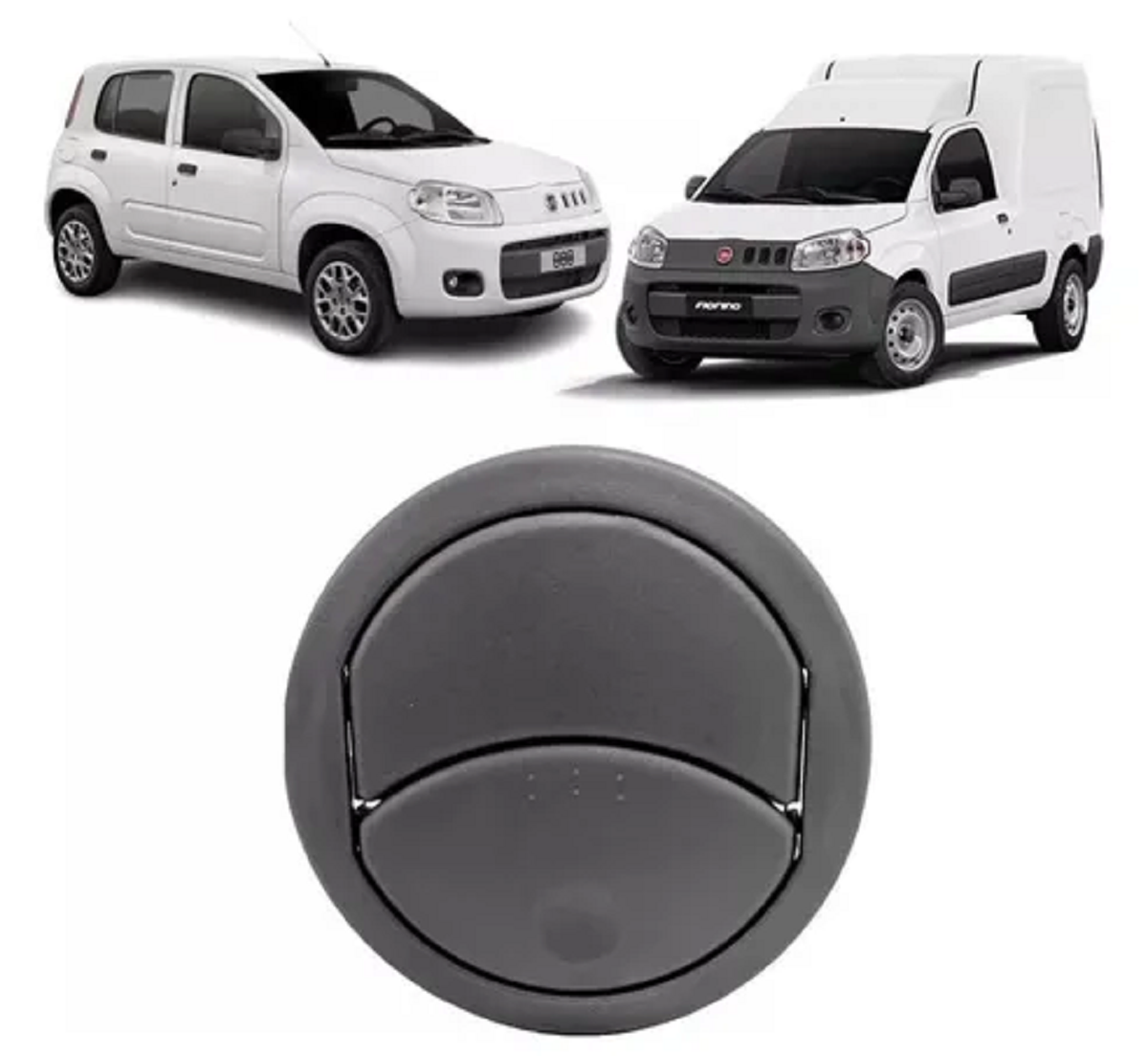 Difusor Saida Ar Central Uno Vivace/Attractive/Sport Cinza