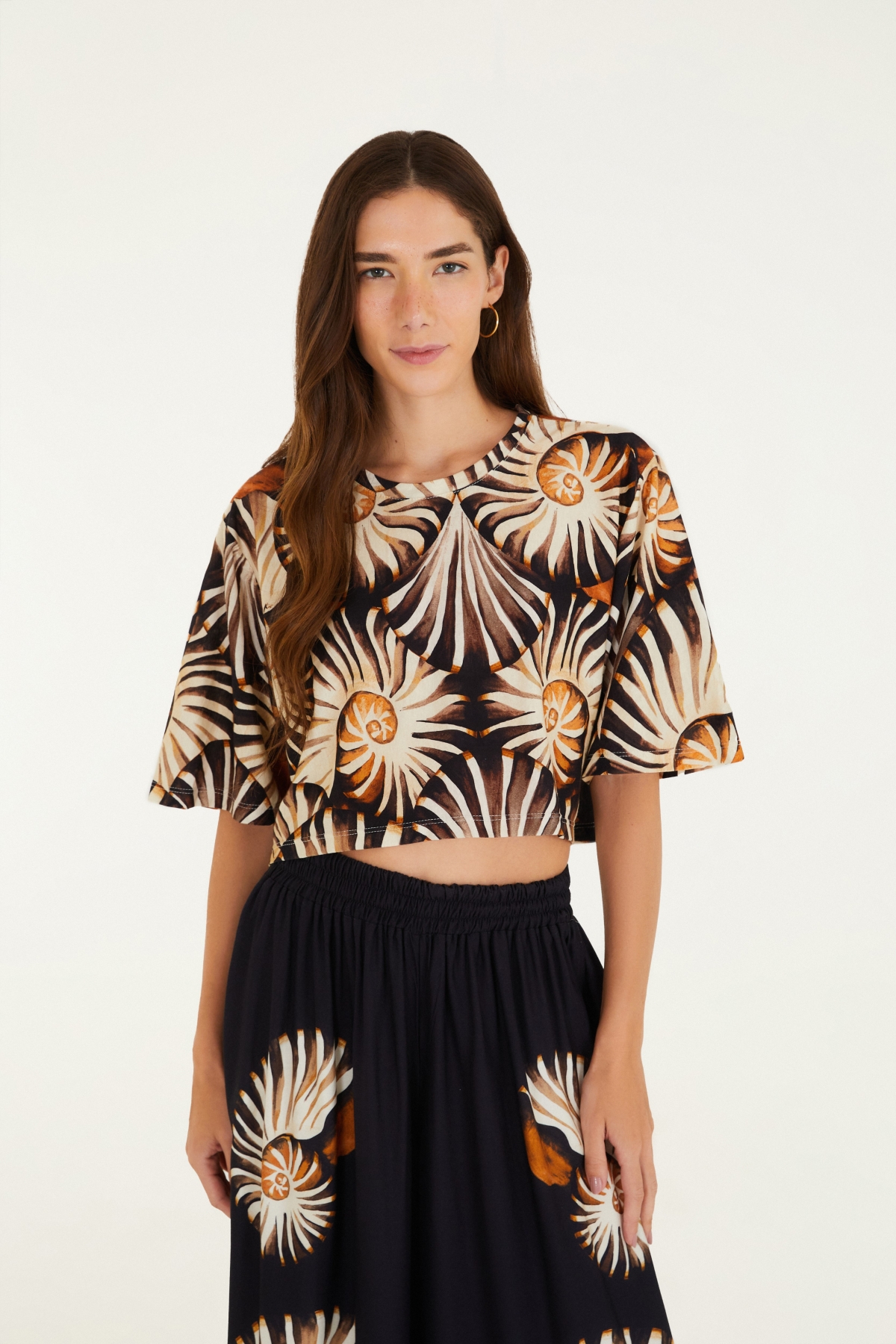 TSHIRT CROPPED MAR DE CONCHA