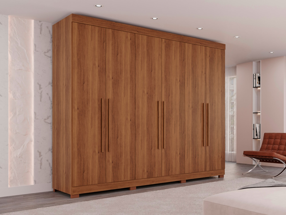 Guarda-roupa Casal 6 Portas 6 Gavetas Órion Premium Salleto