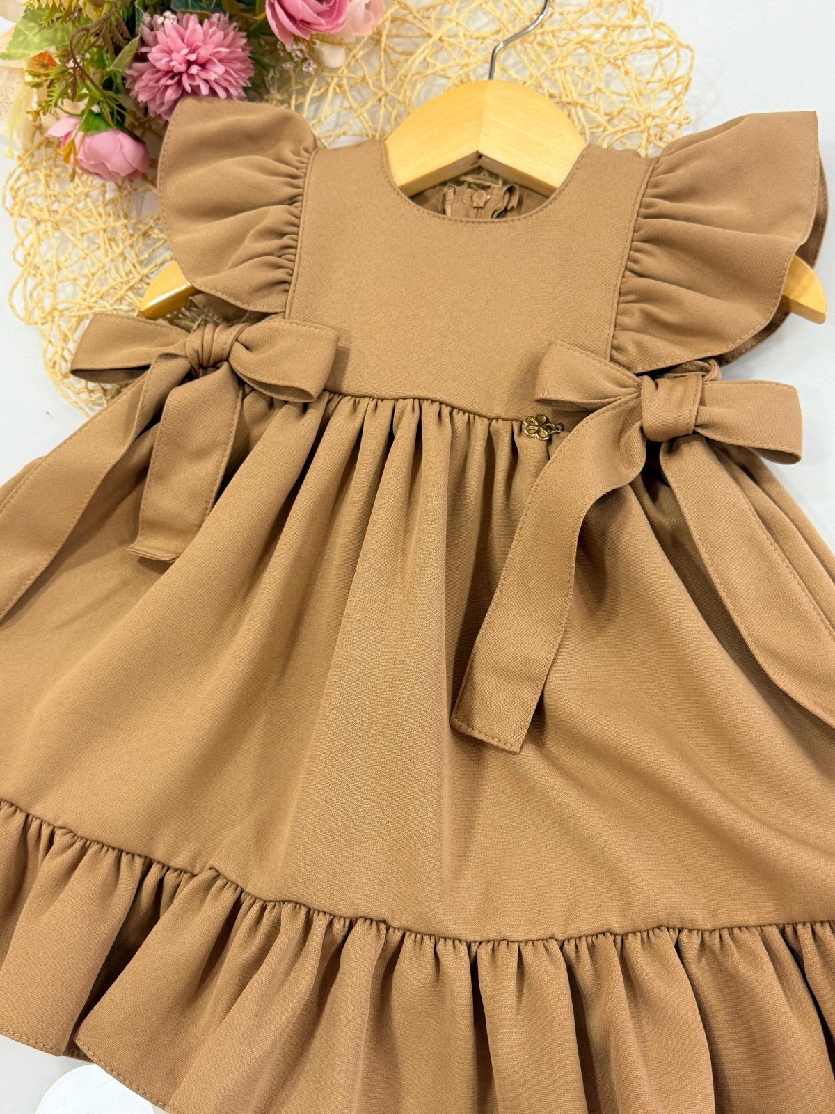 Vestido Isabella Nude Baby (Premium)