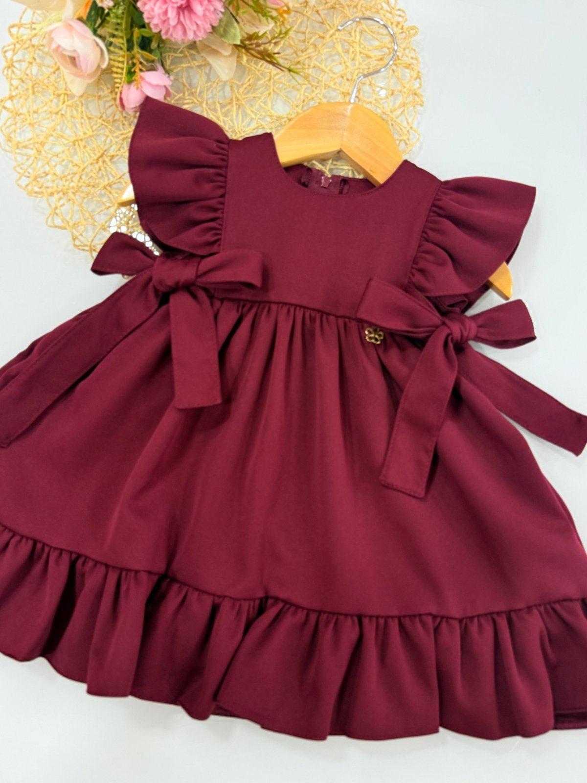 Vestido Isabella Marsala Baby (Premium)