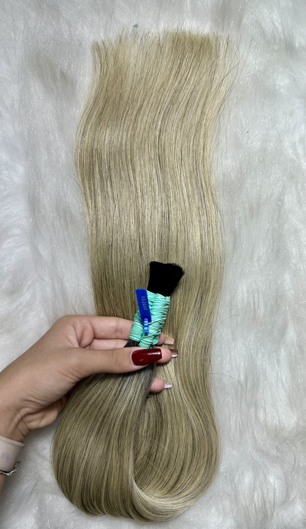 Cabelo Brasileiro Loiro Mesclado 65 CM