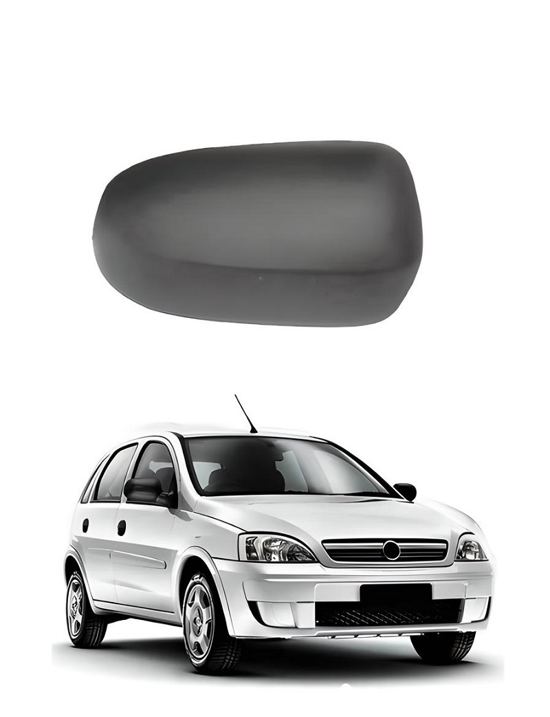 CAPA RETROVISOR CORSA LADO DIREITO 2003 ATE 2011 PRETA