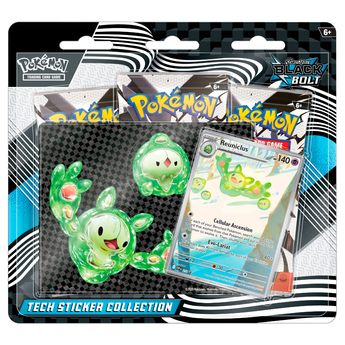 POKEMON SCARLET & VIOLET - BLACK BOLT TECH STICKER COLLECTION 