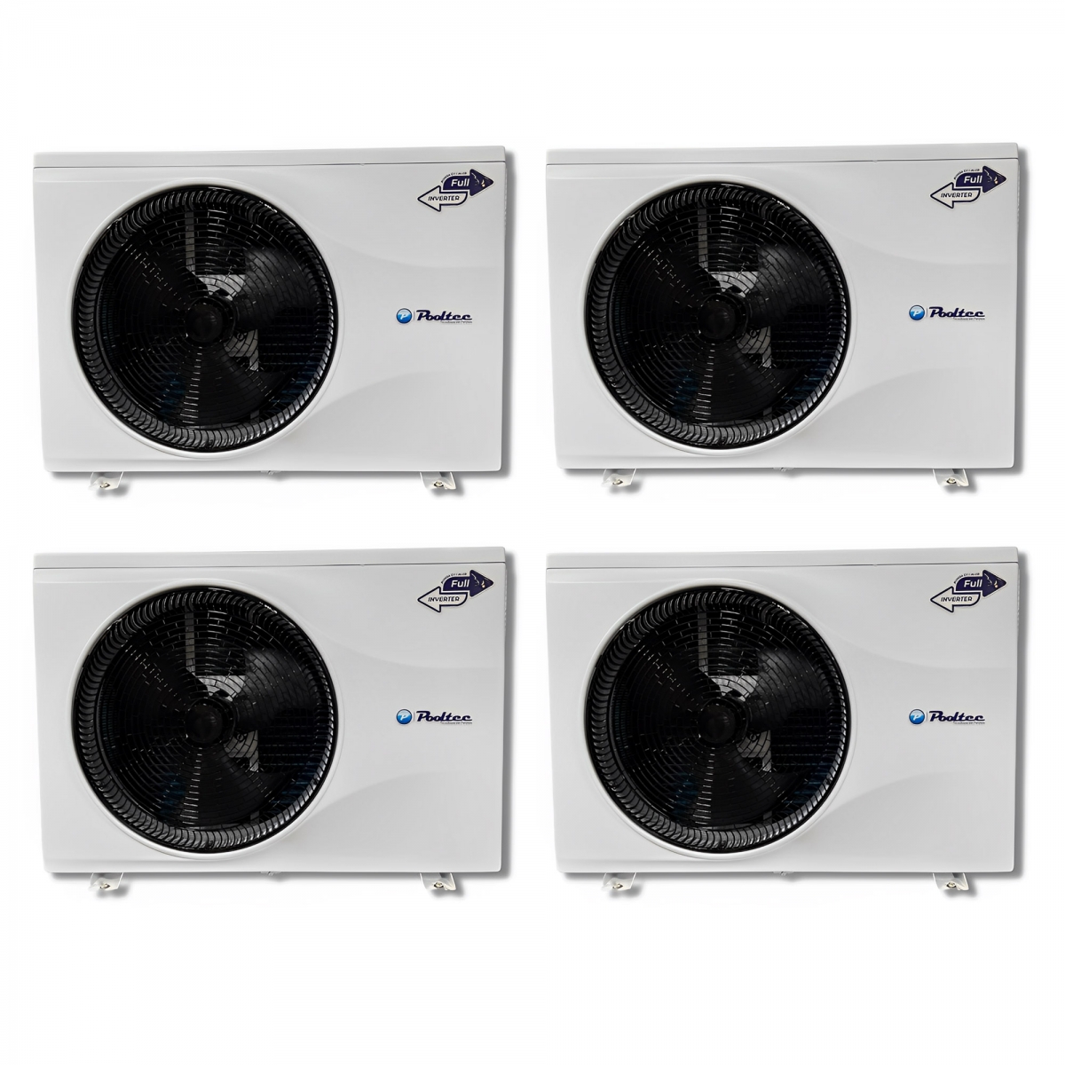 Kit 4 Trocadores De Calor Piscina Até 75000 Full Inverter