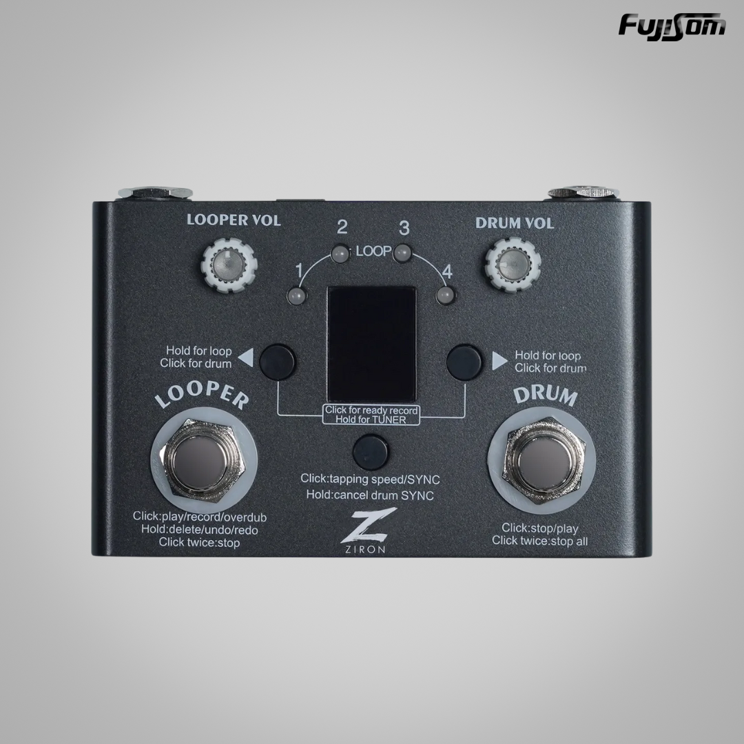PEDAL ZIRON DRUM LOOPER P/GUITAR 30 BATERIAS
