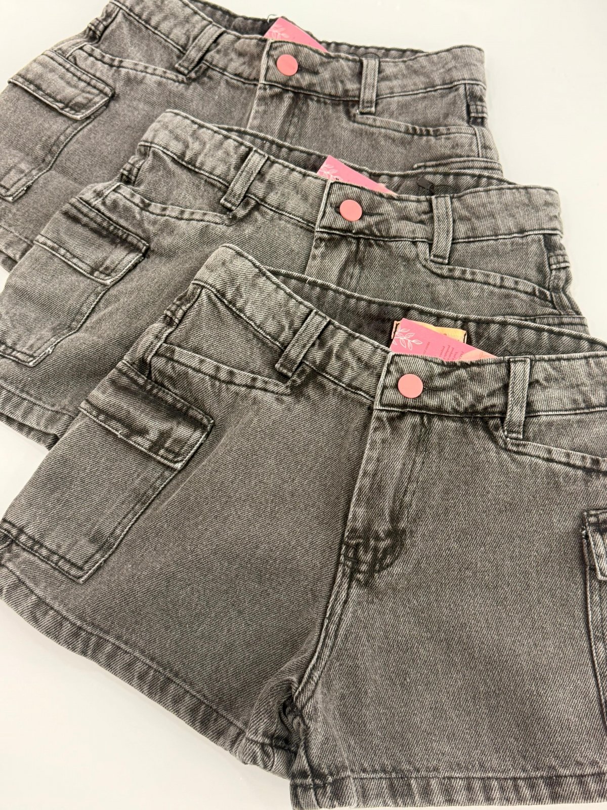 Short Jeans Juvenil Preto Ref. 1249