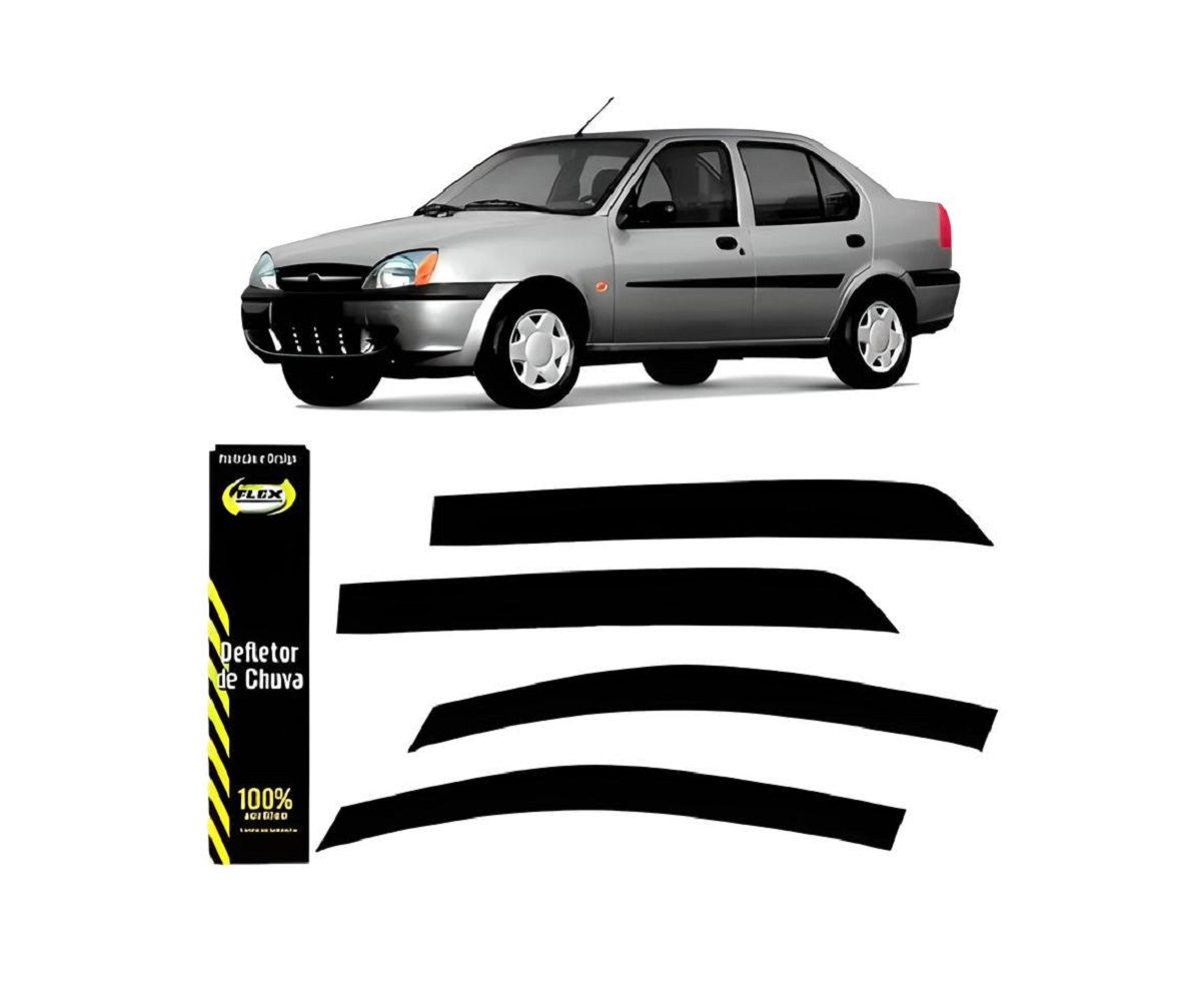 DEFLETOR CALHA CHUVA FIESTA STREET SEDAN 96/04 4 PORTAS