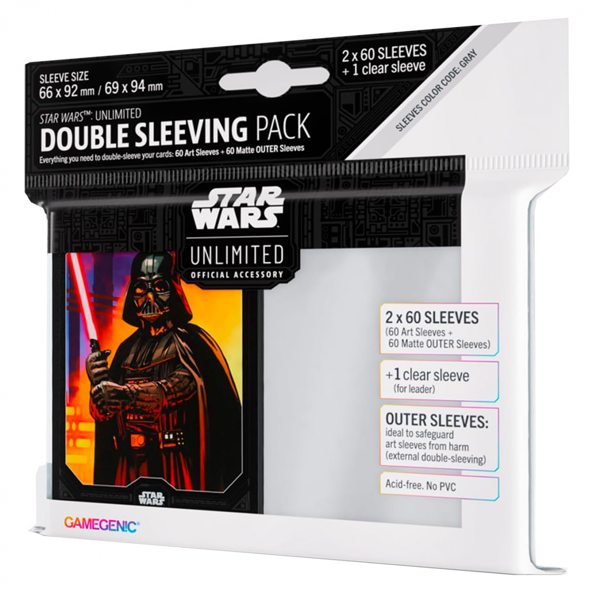 SLEEVES GAMEGENIC STAR WARS UNLIMITED DOUBLE DARTH VADER