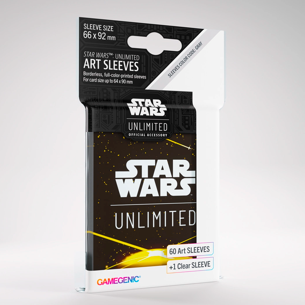 SLEEVES GAMEGENIC STAR WARS UNLIMITED BACK YELLOW