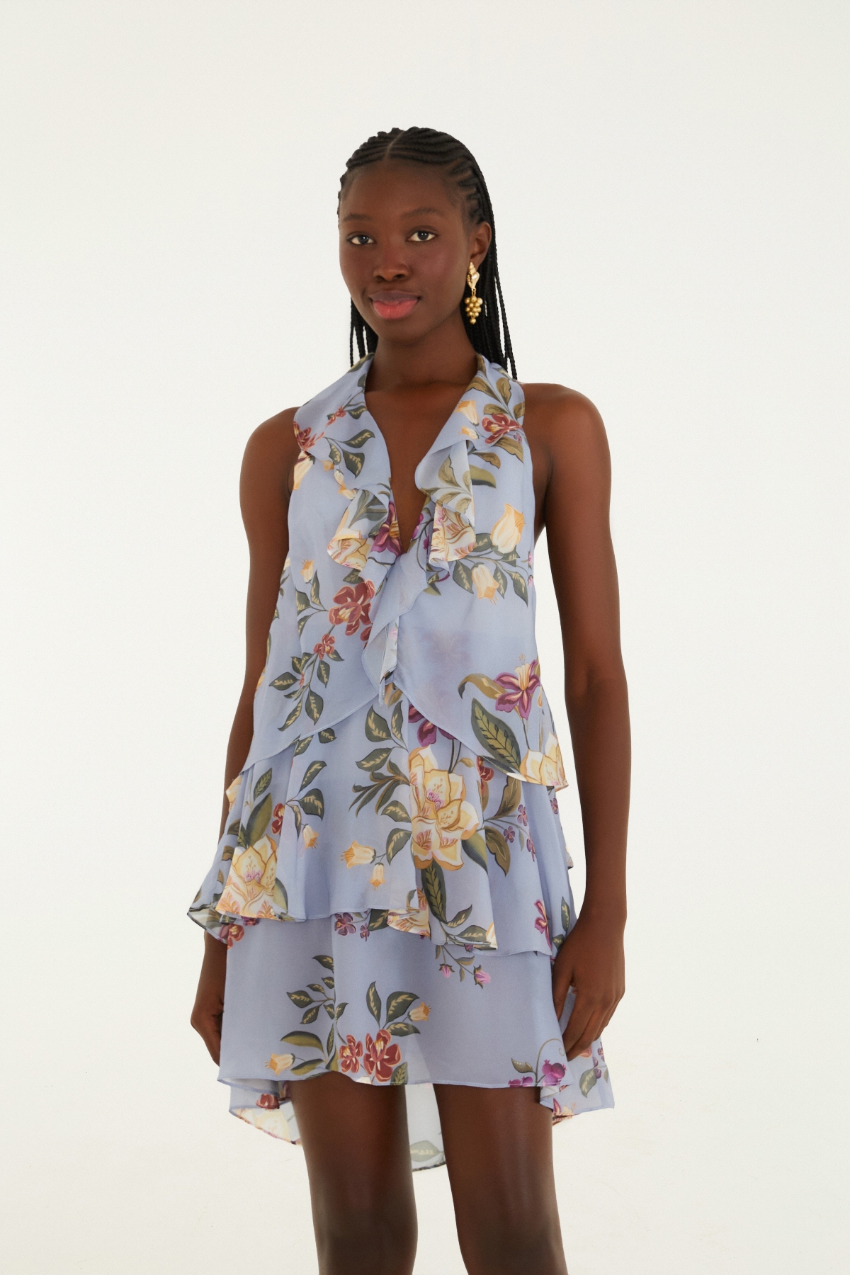 VESTIDO CURTO FLORAL BEATRIZ