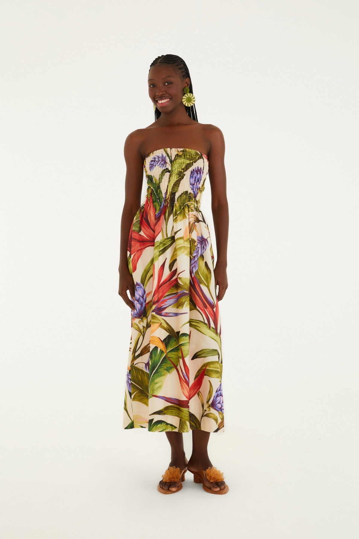 VESTIDO MIDI FLORARTE