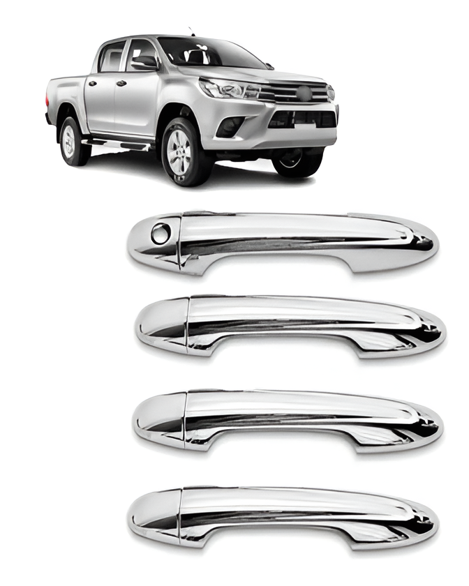  APLIQUE MACANETA EXTERNA CROMADO HILUX/SW4 2016 A 2020 4P