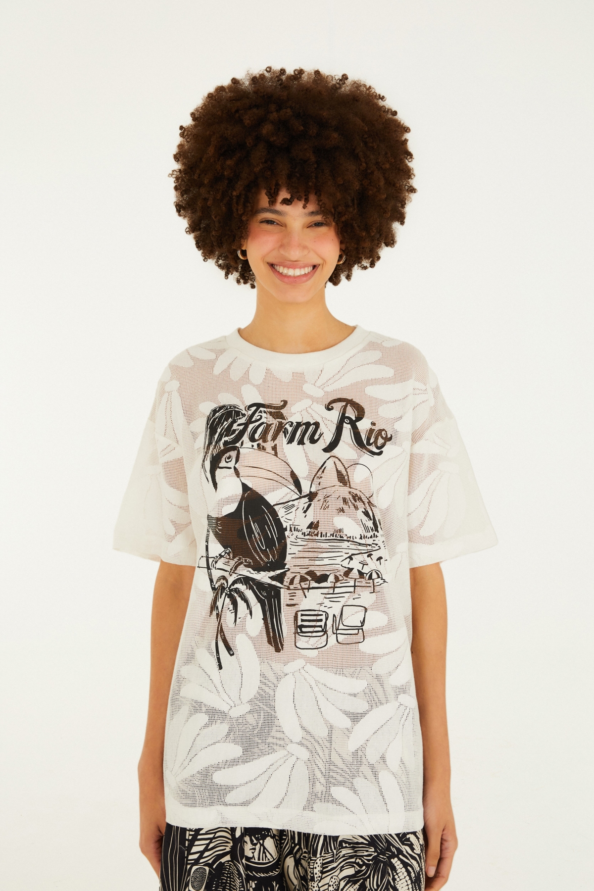 TSHIRT MEDIA RENDA TUCANO PRAIA FARM RIO