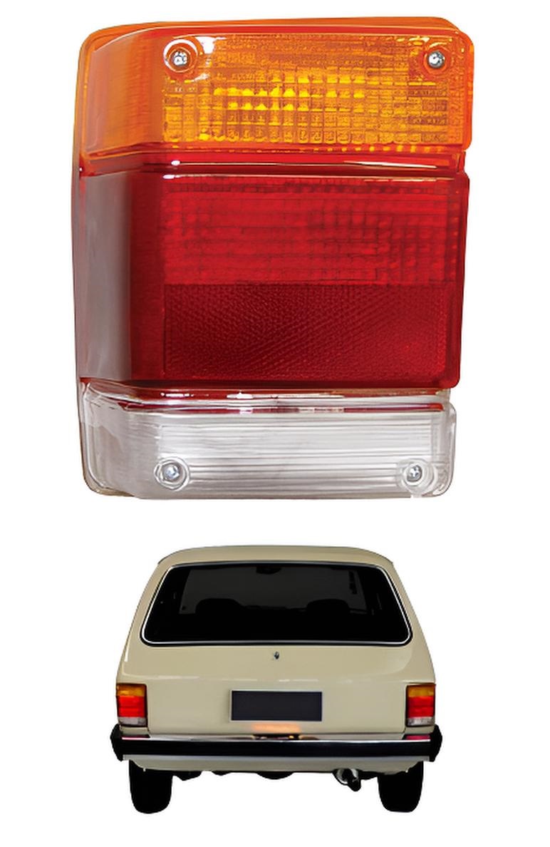 LENTE LANTERNA TRASEIRA MARAJO TRICOLOR ESQUERDO 1983 A 1994