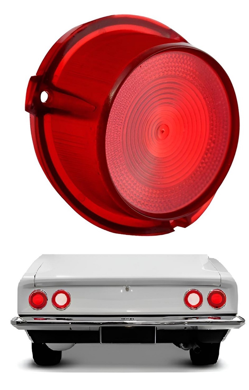 LENTE LANTERNA TRASEIRA OPALA S/RE LADO ESQUERDO 1975 A 1979