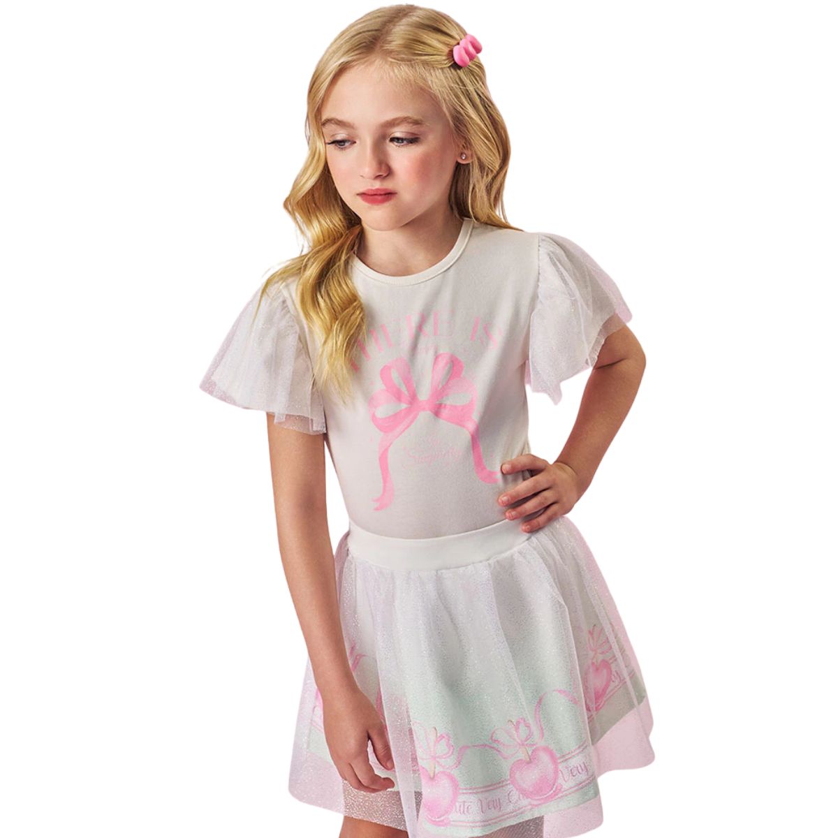 Conjunto Cinti Blusa E Short/Saia Tule 12734