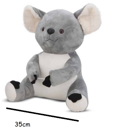 Ursinho Coala de Pelúcia 44cm Antialérgico e Lavável- Cortex