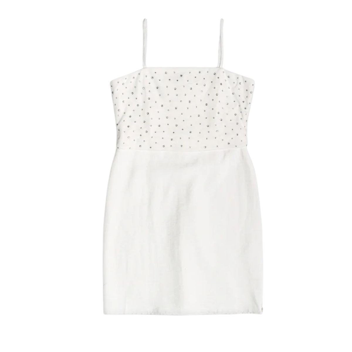 Vestido Iam Off White Tule Com Brilhos R4654