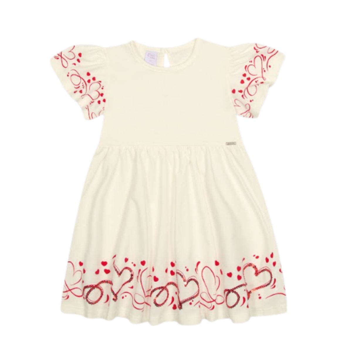 Vestido Cinti Baby 3 Marias Off White 10465