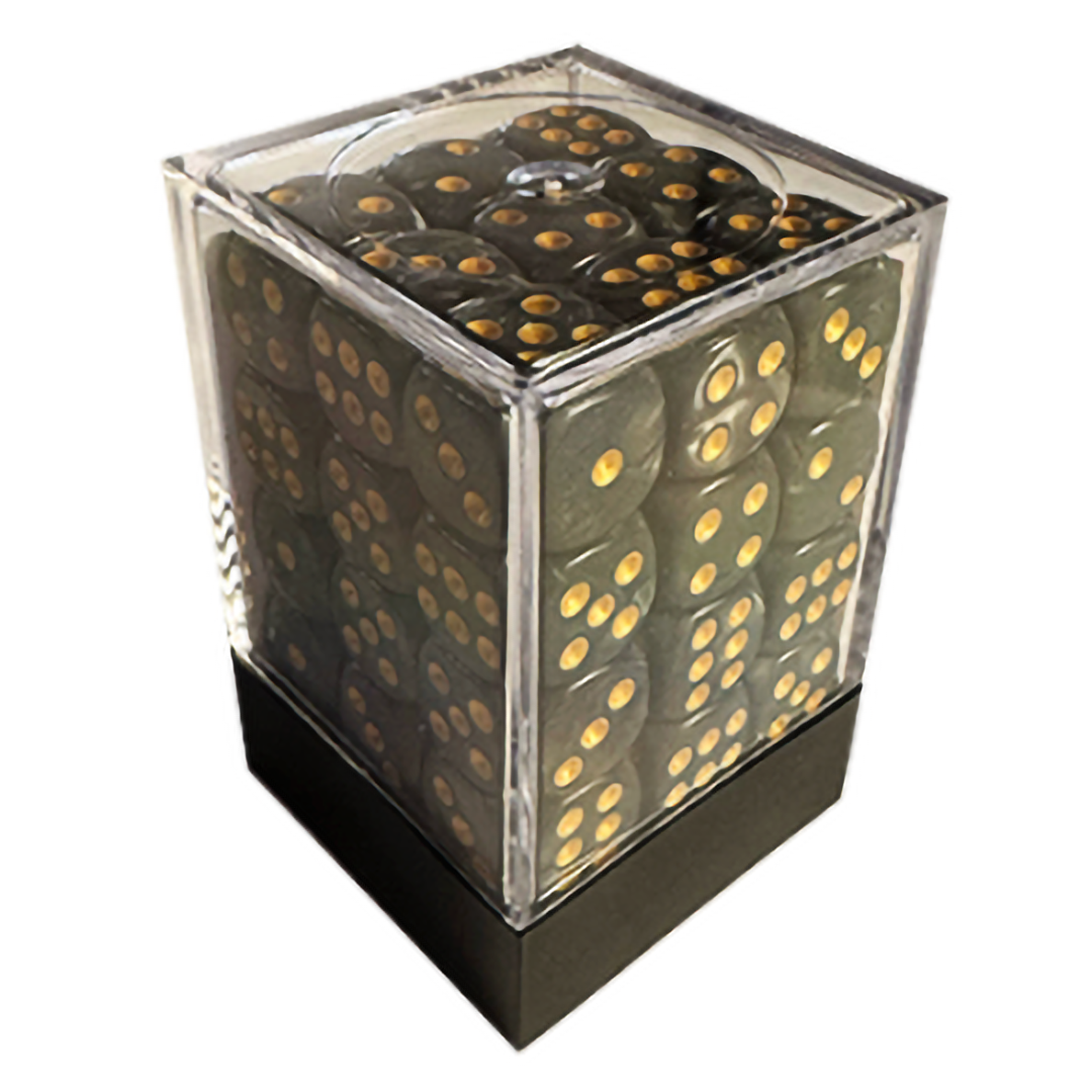 CONJUNTO DE DADOS 36 UN MARMORE PRETO E DOURADO