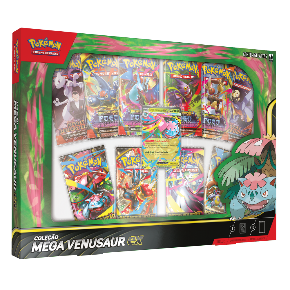 POKEMON BOX MEGA VENUSAUR EX - PORTUGUES