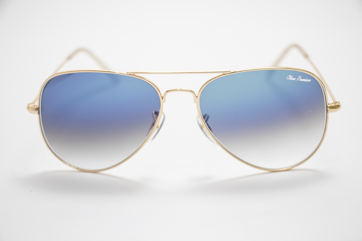 Óculos De Sol Unissex Class Premium Ref 3025 Tam 58 Cor Azul