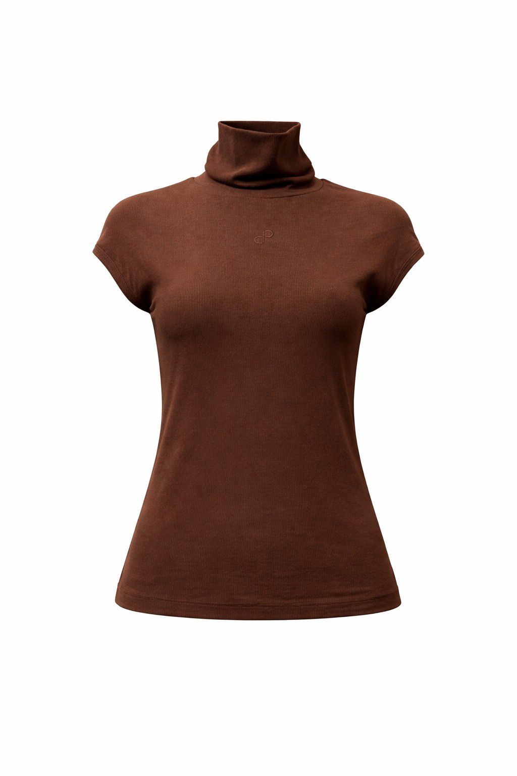 BLUSA CANELADA OPEN MARROM SHAVED