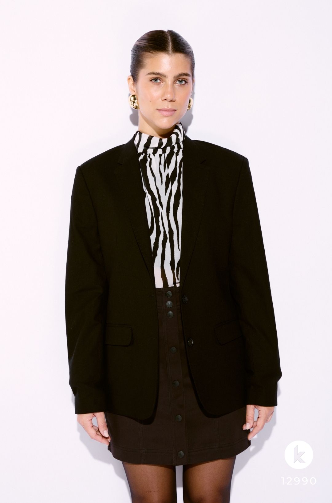 BLAZER GRAO DE LUZ PRETO