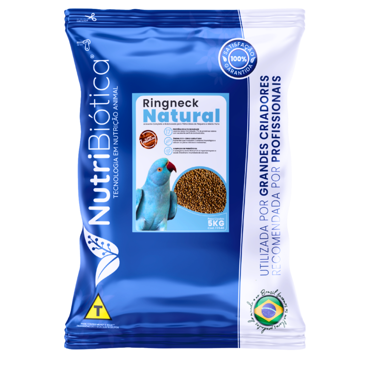 NUTRIBI&Oacute;TICA EXTRUSADA CRIADOR RINGNECK NATURAL - 5 KG