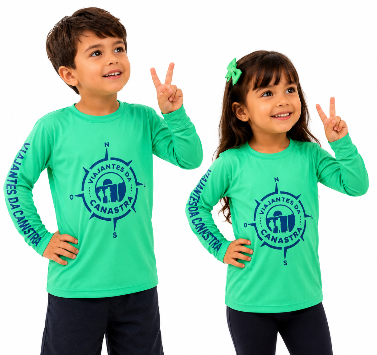 Camiseta Prote&ccedil;&atilde;o UV 50+ Infantil Unissex Viajantes da Canastra