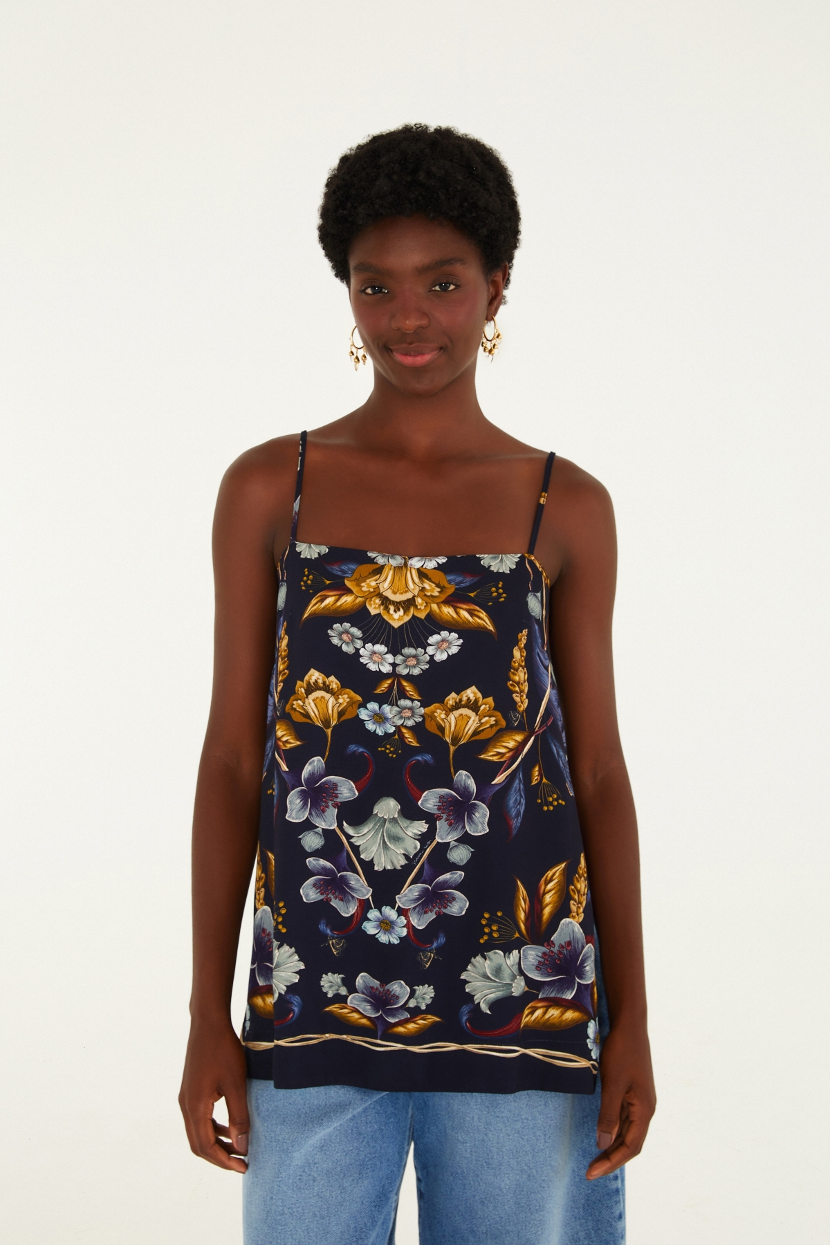 REGATA FLORAL MAYE AZUL