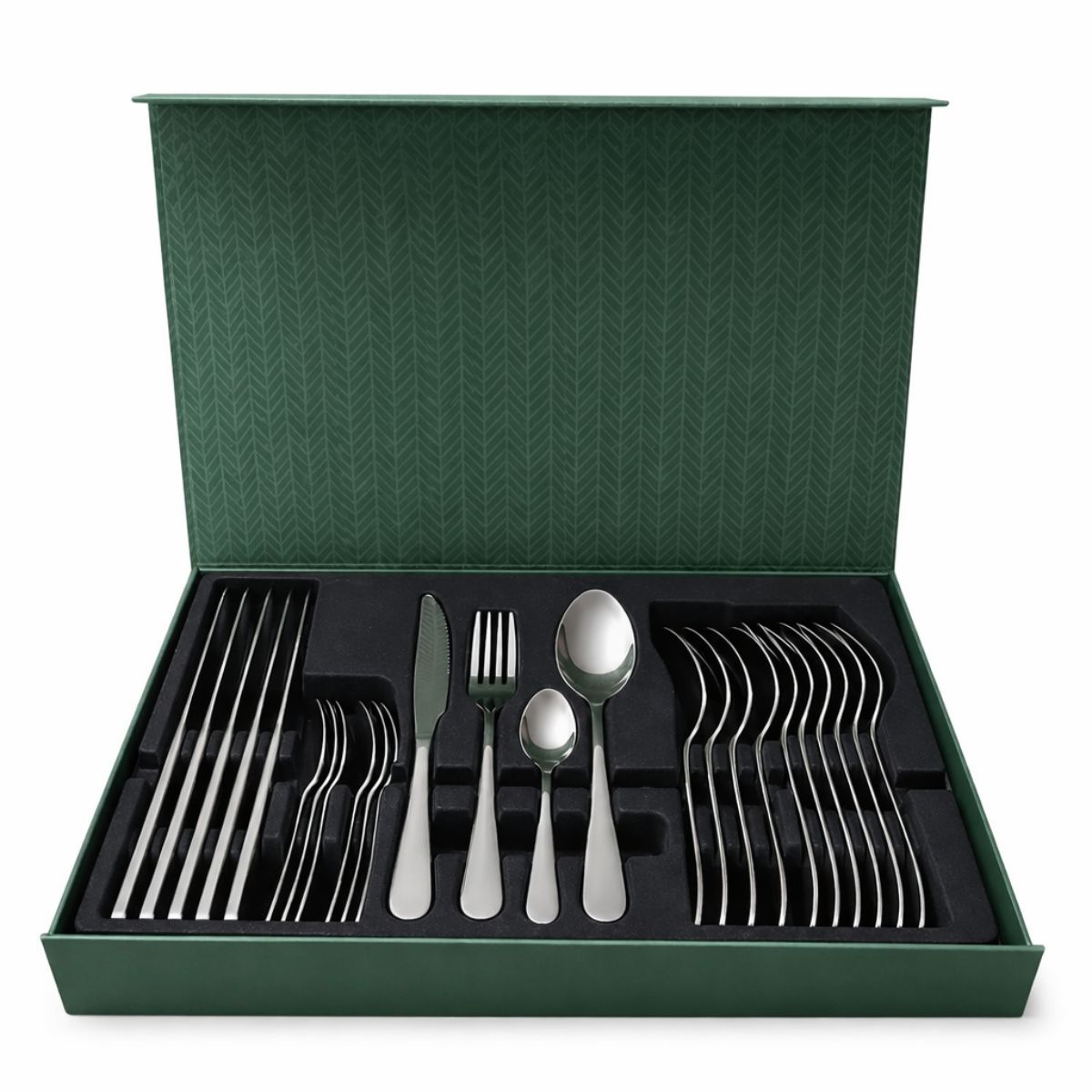 Faqueiro Completo Inox 24 Pe&ccedil;as Livre de BPA para Cozinha Moderna