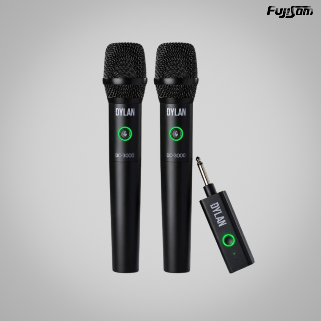 MICROFONE DYLAN S/FIO CELEBRATE DC-3000 BK DUPLO C/CASE