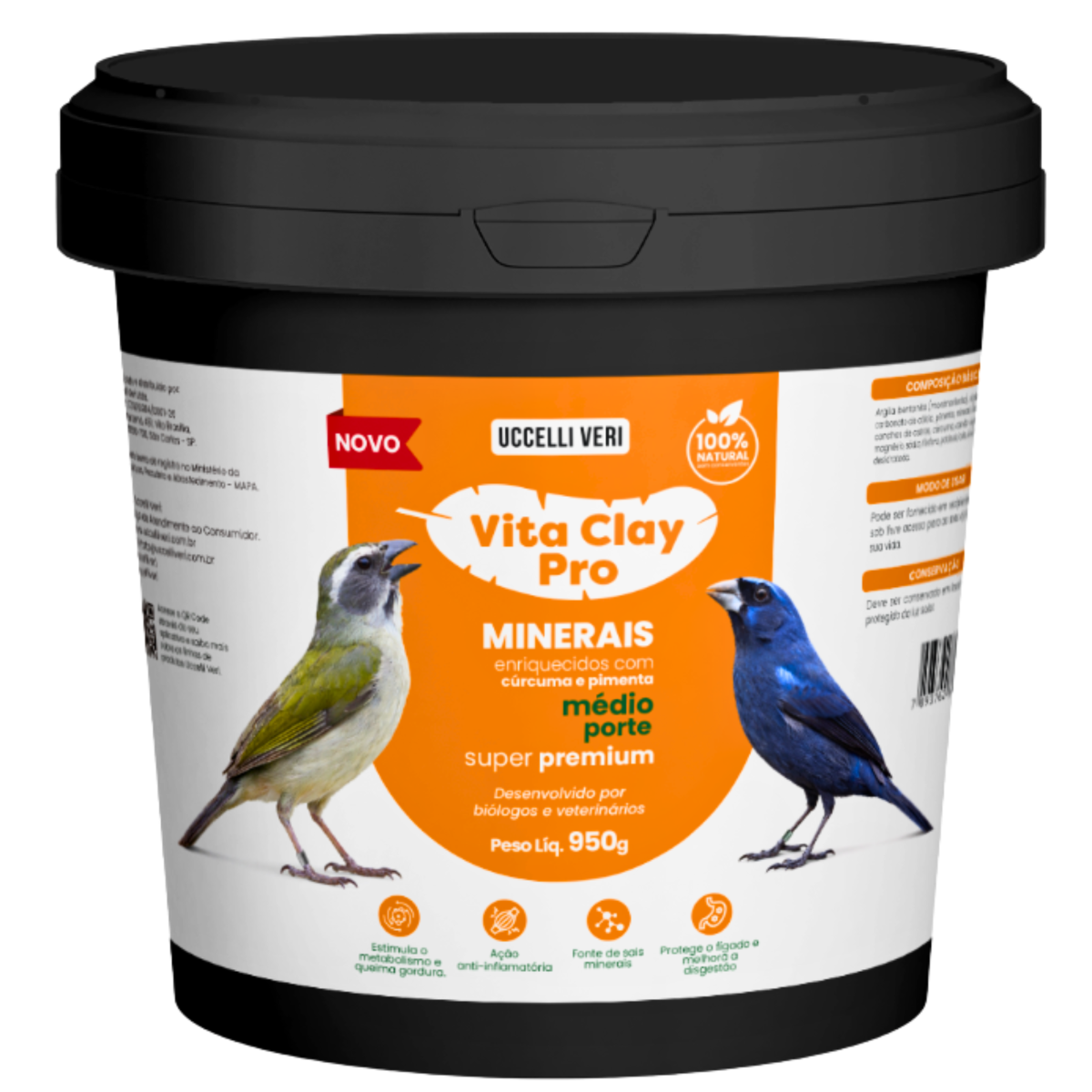 Vita Clay Pro Médio Porte - 950 g