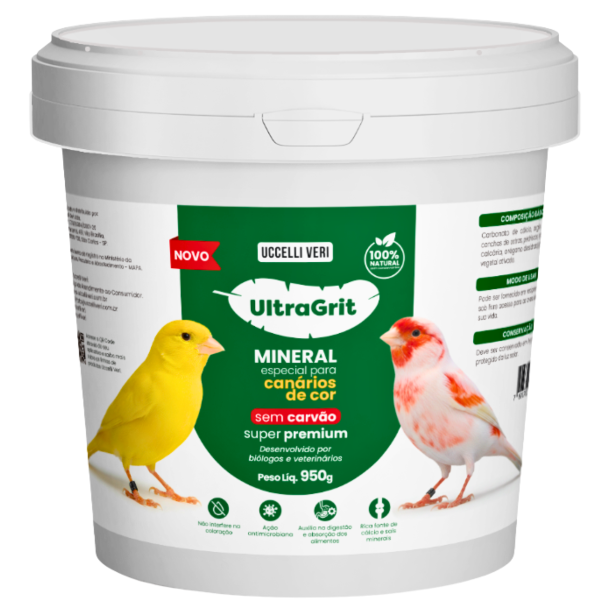 Ultra Grit Canários de Cor Sem Carvão - 950 g