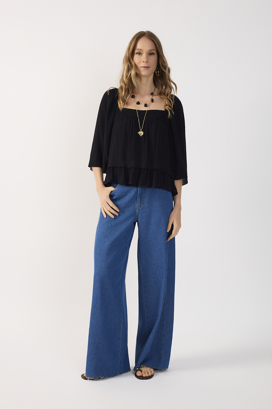 CALCA JEANS BASICA OCEANO JEANS