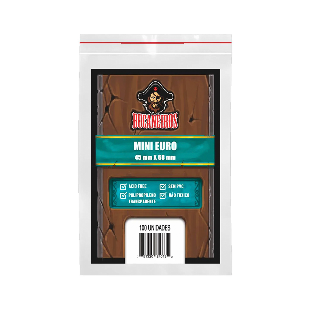 SLEEVES BUCANEIROS MINI EURO 45X68mm C/100