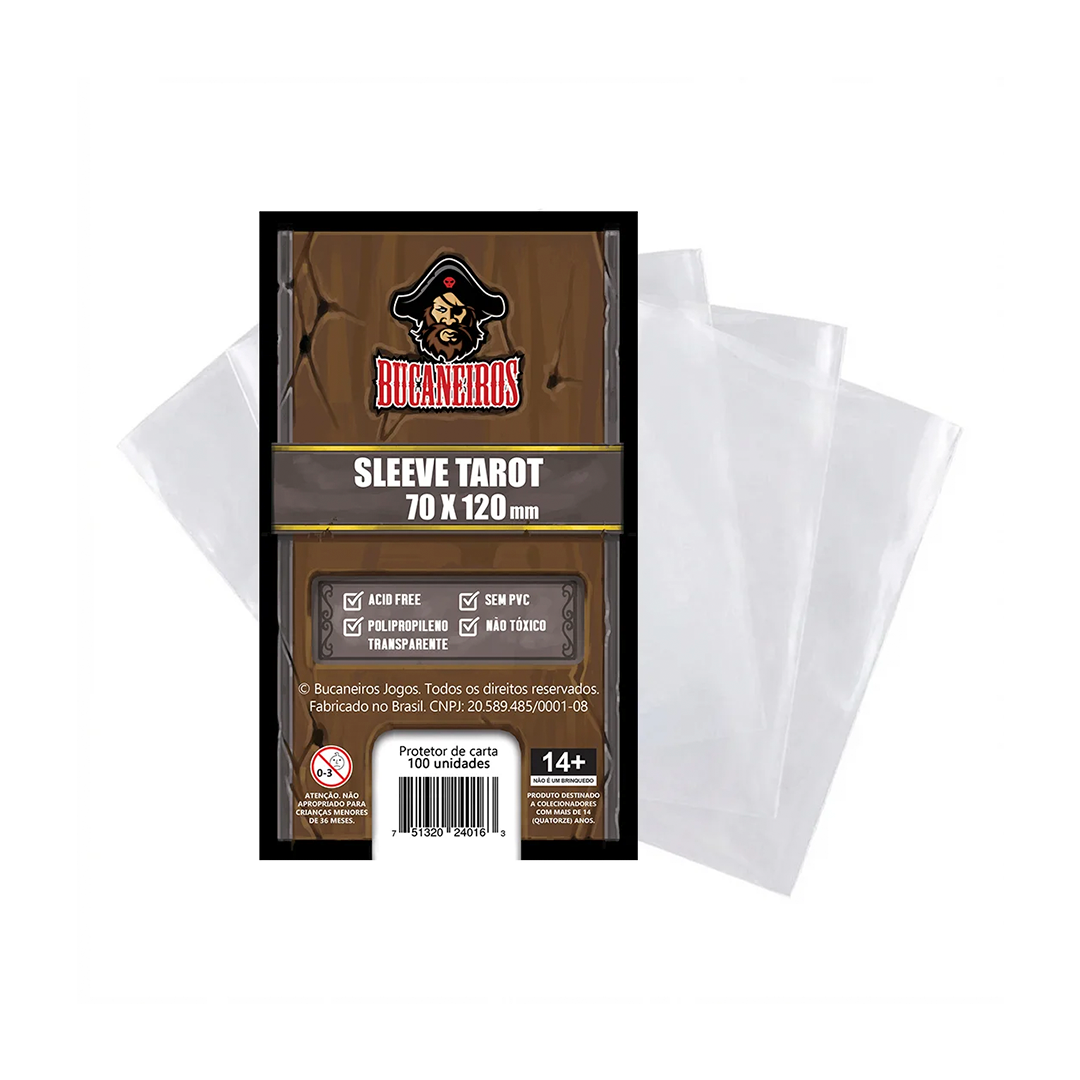 SLEEVE BUCANEIROS TAROT 70X120mm C/100